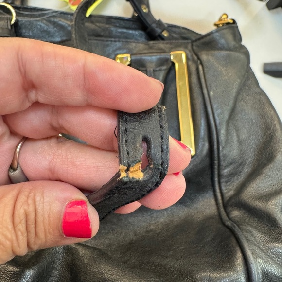 🖤 Authentic Chloé Ethel Black Leather Satchel – Project / Repair - Picture 16 of 16